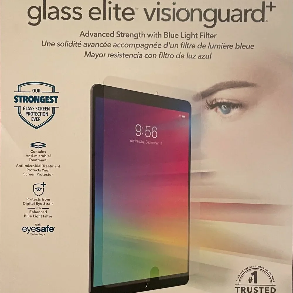 ZAGG INVISIBLESHIELD GLASS ELITE+ SCREEN PROTECTOR-APPLE IPAD MINI